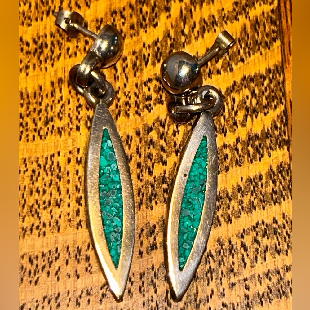 🌸 Host Pick! 🌸 Mexico Sterling Silver Turquoise Vintage Earrings